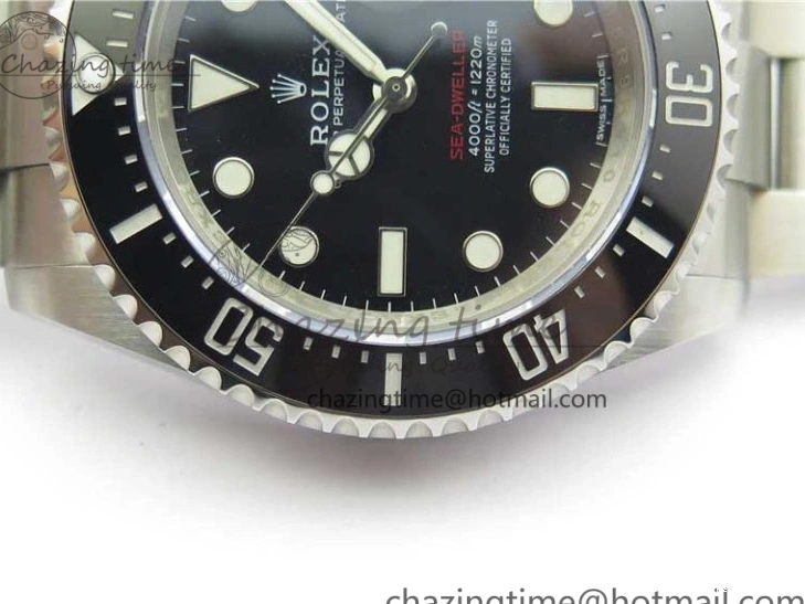 1228 Sea-Dweller 2017 Baselworld 126600 Noob 1:1 Best Edition Black Dial on SS Bracelet A2836 V Effortless 3065